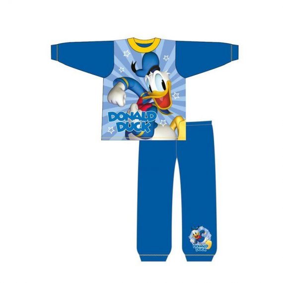 OtroškaFantovskaPižamaZdolgimiRokaviKompletDisneyDonaldDuckModraZaFanteDečke
